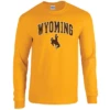 Wyoming Cowboys Traditional Long Sleeve T-Shirt – Gold