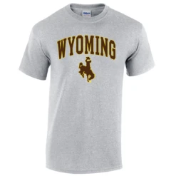 Wyoming Cowboys Traditional Tee – Grey/Brown/Gold