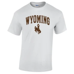 Wyoming Cowboys Traditional Distressed Tee – White