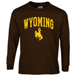 Wyoming Cowboys Traditional L/S Tee – Brown