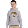 Wyoming Cowboys Youth Traditional Hoodie – Grey