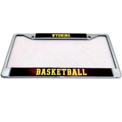 Wyoming Basketball License Plate Frame