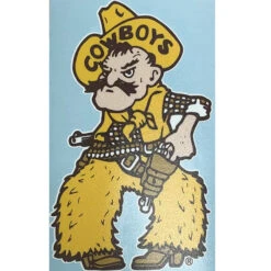 Wyoming Cowboys 12″ Pistol Pete Decal