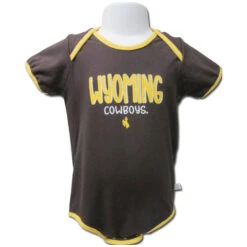 Wyoming Cowboys Infant Diaper Shirt – Brown