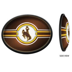 Wyoming Cowboys Slimline Lighted Oval Sign