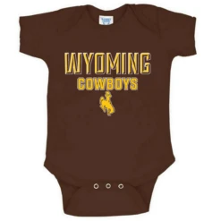 Wyoming Cowboys Infant Onesie – Brown