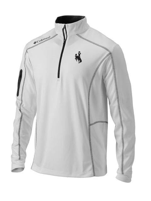 Wyoming Cowboys Omni-Wick Shotgun ¼ Zip Pullover – White