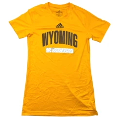 Adidas Wyoming Cowboys Women’s Creator S/S Tee – Gold