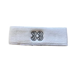 Adidas Wyoming Cowboys #33 Headband – White