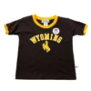 Wyoming Cowboys Toddler Ringer Tee – Brown/Gold