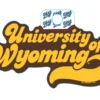 Wyoming Cowboys Retro Font Sticker