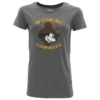 Wyoming Cowboys Women’s Mickey Mouse S/S Tee – Grey