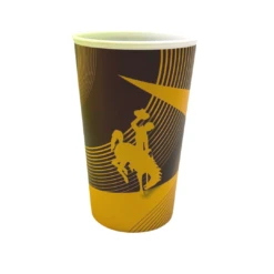 Wyoming Cowboys 22 Oz Plastic Cup – Brown/Gold