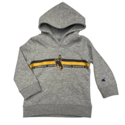 Wyoming Cowboys Infant Stripe Hood – Steel