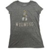 Wyoming Cowboys Women’s Pistol Pete S/S Tee – Grey