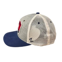 Wyoming Buffalo Flat Bill Hat – Gray/Stone/Navy -Sport Clothing Shop 62147 2