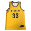 Wyoming Cowboys Ike #33 Basketball Jersey – Gold