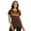 Wyoming Cowboys Women’s Record Setter S/S Tee – Brown