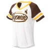 Wyoming Cowboys Circus Catch S/S Tee – White/Brown/Gold