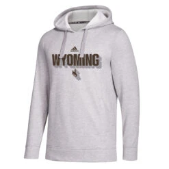 Adidas Wyoming Cowboys Power Hood – Grey Heather