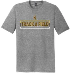 Wyoming Cowboys Track & Field Tee – Grey Frost