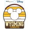 Wyoming Cowboys Disney Striped Decal