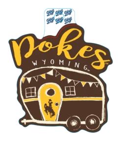 Wyoming Cowboys Camper Decal – Brown