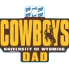 Wyoming Cowboys Dad Decal – Brown