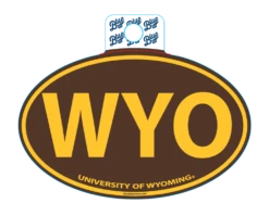 Wyoming Cowboys WYO Oval Decal – Euro Style