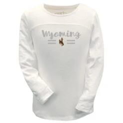 Wyoming Cowboys Infant Robin L/S Tee – White