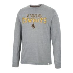 Wyoming Cowboys Charge L/S Tee – Grey
