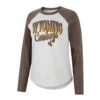 Wyoming Cowboys Women’s Raglan L/S Tee – Grey/Brown