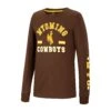 Wyoming Cowboys Youth Rooftop L/S Tee – Brown