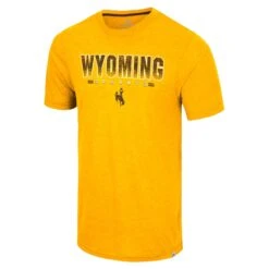 Wyoming Cowboys Ticking Like This S/S Tee – Gold