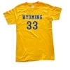 Wyoming Cowboys Graham Ike #33 Jersey S/S Tee – Gold