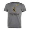 Wyoming Cowboys Toddler Football S/S Tee – Heather Grey