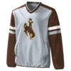 Wyoming Cowboys Batters Box Pullover – Grey/Brown