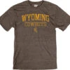 Wyoming Cowboys Triblend Admirable S/S Tee – Brown