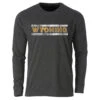 Wyoming Cowboys Tri-Blend L/S Tee – Black