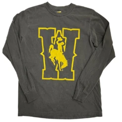 Wyoming Cowboys Comfort Colors W L/S Tee – Pepper