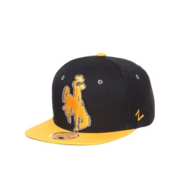 Wyoming Cowboys Youth Flatbill Hat – Black/Gold
