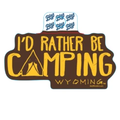 Wyoming Cowboys Camping Decal