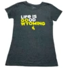 Wyoming Cowboys Women’s Life Is Good S/S Tee – Black