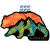 Wyoming Mountain Bear Decal