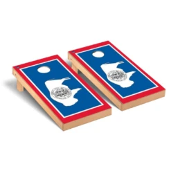 Wyoming State Flag Wooden 2×4 Corn Hole Set