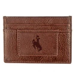 Wyoming Cowboys Leather Card Wallet – Tan