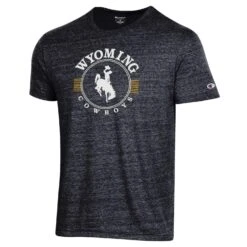 Wyoming Cowboys Champion Triblend S/S Tee – Black
