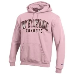 Wyoming Cowboys Women’s Champion Hood – Pink