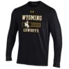 UA Wyoming Cowboys Youth Tech L/S Tee – Black