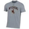 UA Wyoming Cowboys Performance Cotton S/S Tee – Grey